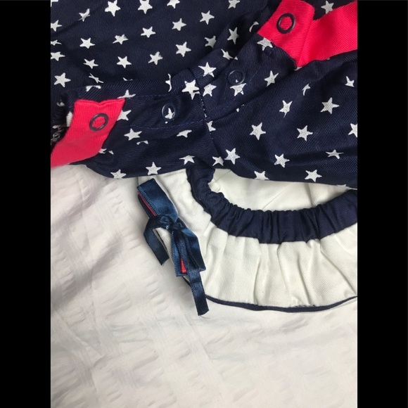 Girls Sailer Sunsuit with Hat and Pin Embroidered - Picture 6 of 10